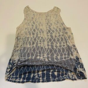 XCVI Tie Dye Tank Top 100% Linen